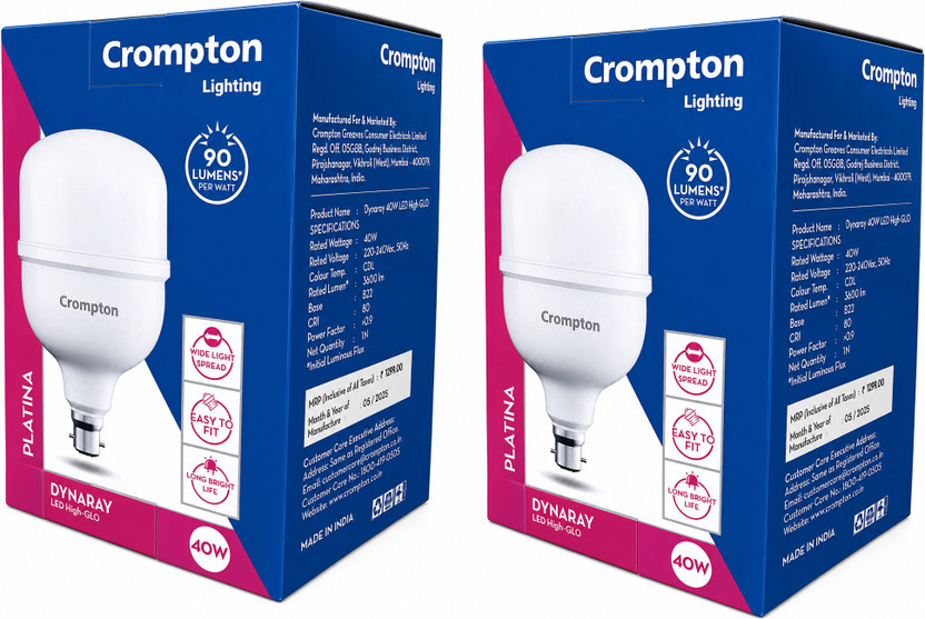 Orient Electric 30 W Basic Round B22 LED Bulb (White, Pack of 2) - Image 6