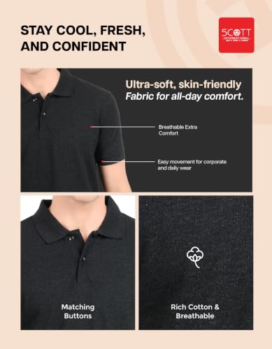 Scott International Men's Cotton Polo