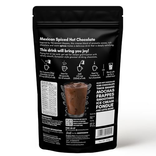 COCOSUTRA Mexican Spiced Hot Chocolate Mix, 100 g - Image 3