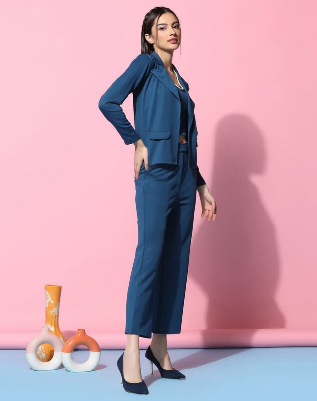 SIRIL Women's Polyester Solid Co-Ord Set - Image 3