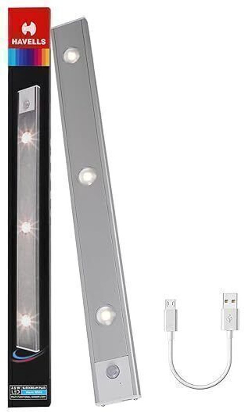HAVELLS LTS SLEEKBEAM PLUS L 400 MM 2.5W MOTION SENSOR Ceiling Li...more