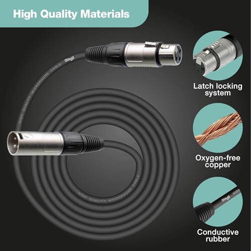 Stagg SMC3 Standard Microphone Cable, 3m - Image 3
