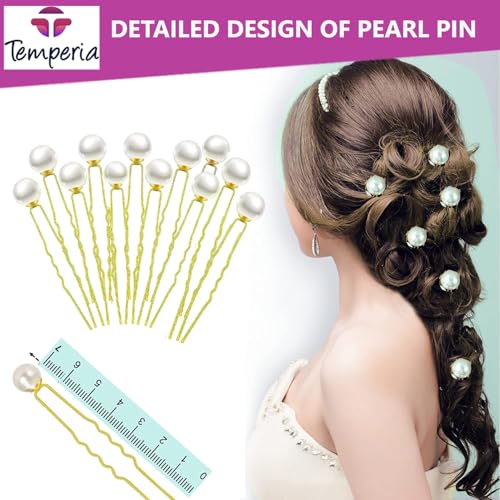 TEMPERIA Pearl U Pins Hair