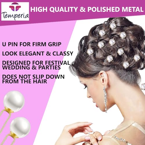 TEMPERIA Pearl U Pins Hair