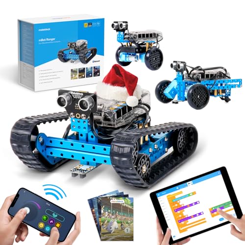 Makeblock DIY mBot Ranger Transformable STEM Educational 3-in-1 Robot Kit (Blue)