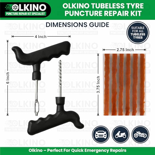 OLKINO 12-in-1 Tubeless Tyre Puncture