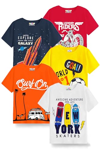 Kuchipoo Boys Regular Fit Cotton T-Shirts