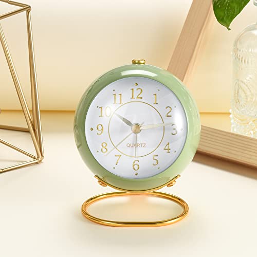 Tetino Analog Alarm Clocks,Retro Backlight