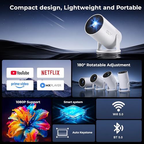 OLV Portable Smart Mini Projector