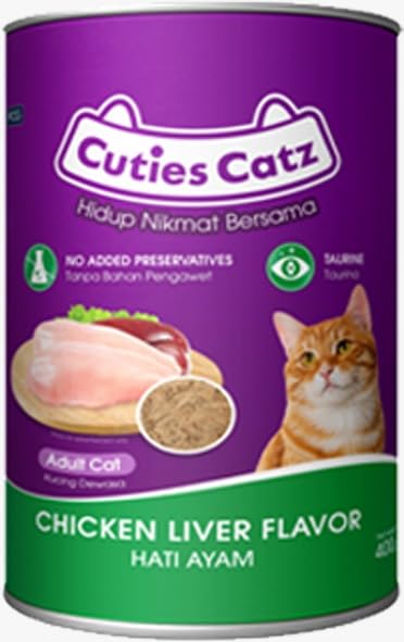 Wet Cat Food Can Chicken & Liver Flavor 0.4kg