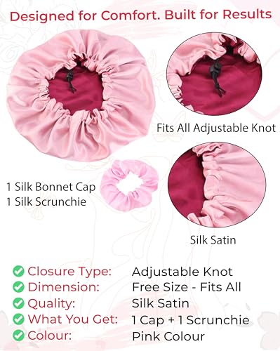 TEMPERIA Satin Silk Hair Bonnet
