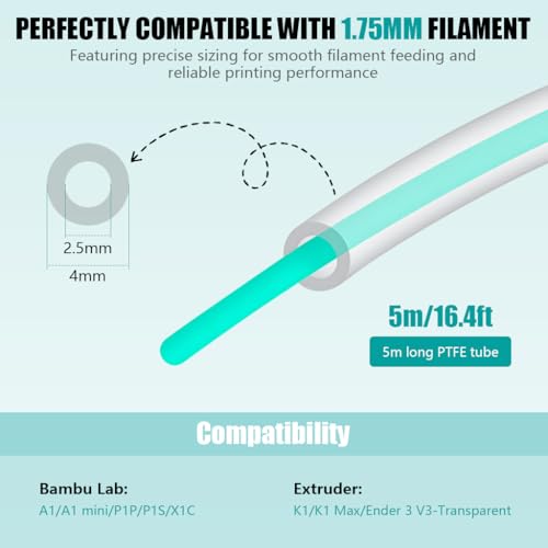 Serplex® Ultra-Clear PTFE Bowden Tube