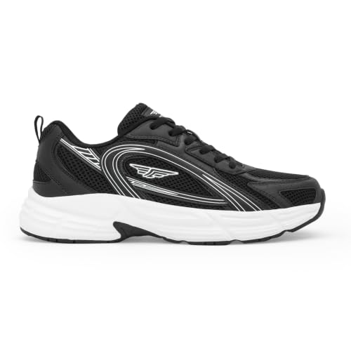 Red Tape Men's Sneakers White Blue Mesh Pu Round Toe Lace-Up - Image 2