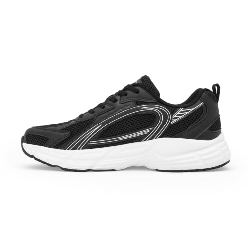 Red Tape Men's Sneakers White Blue Mesh Pu Round Toe Lace-Up - Image 3