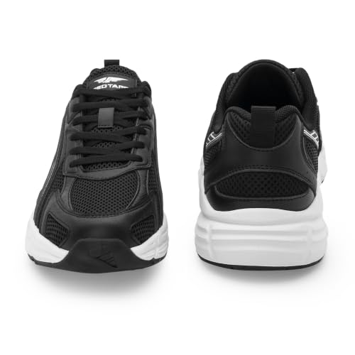 Red Tape Men's Sneakers White Blue Mesh Pu Round Toe Lace-Up - Image 4