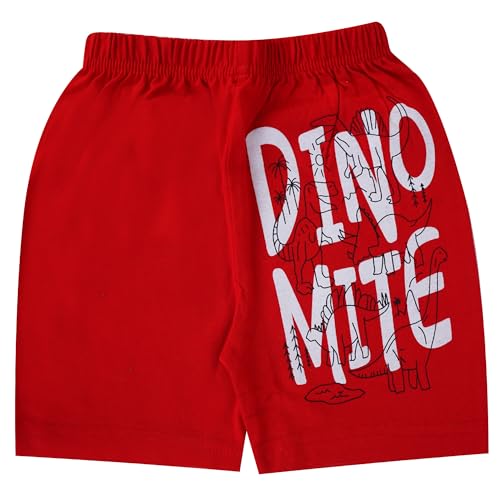 T2F Boy's Printed Cotton Regular Fit Shorts(Pack of 5) - Image 5