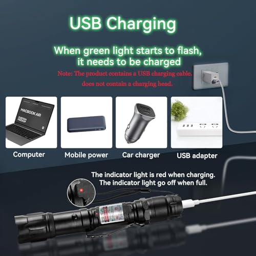Climberty® Powerful Green Laser Pointer, 10000m Long Range - Image 5