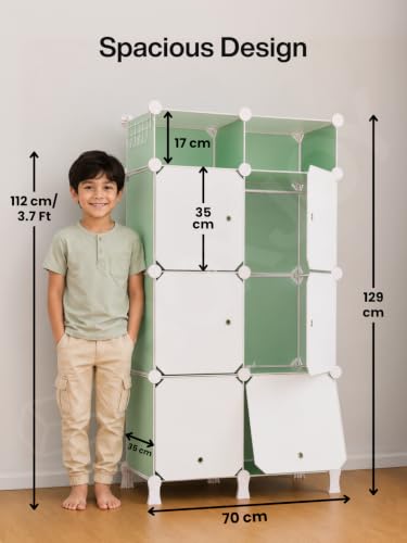 BOXJOY Plastic Kids Wardrobe