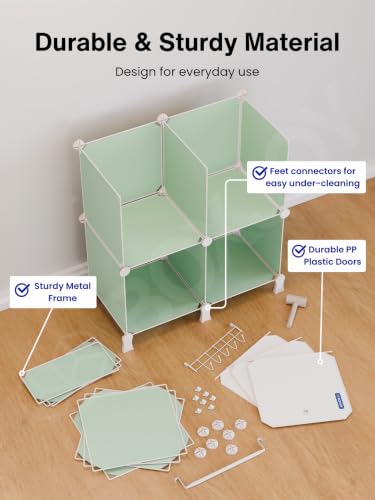BOXJOY Plastic Kids Wardrobe
