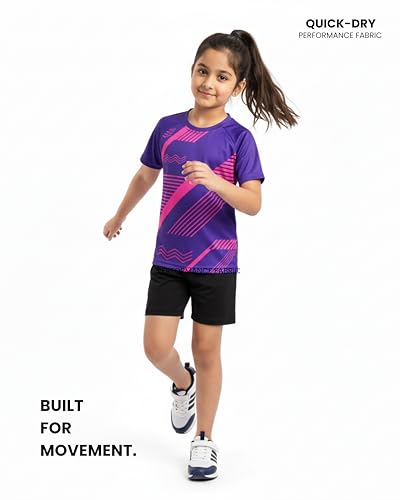 Girls Sports T-Shirt | Dry Fit Quick-Dry | Lightweight Sports Top - Image 3