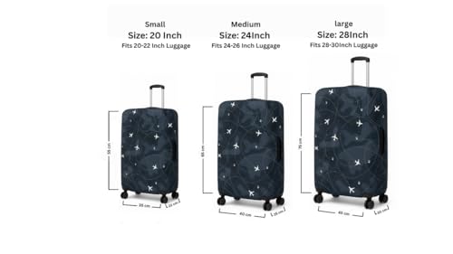 Printed Luggage Cover for Traveling