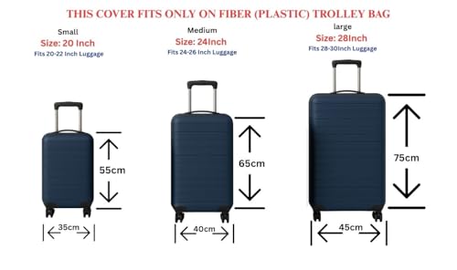 Printed Luggage Cover for Traveling