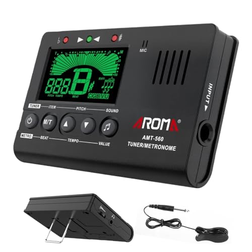 HASTHIP Digital Metronome for Guitar, Violin, Bass & Ukulele, LCD Speaker