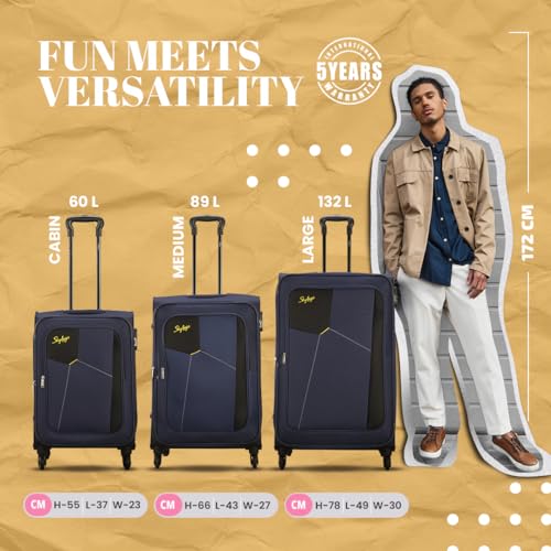 Skybags Rubik Polyester 78 Cms Softsided Large check-in luggage - Image 7