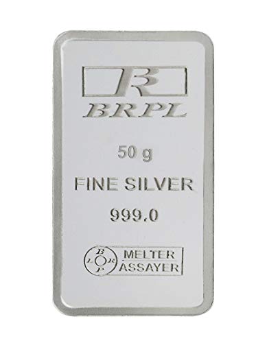 Bangalore Refinery 999 Purity Silver Bar 50 Gram