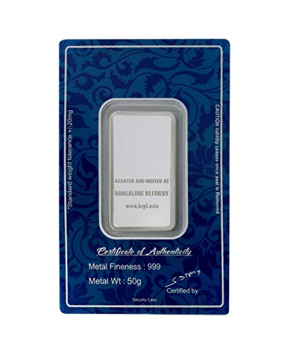 Bangalore Refinery 999 Purity Silver Bar 50 Gram - Image 3