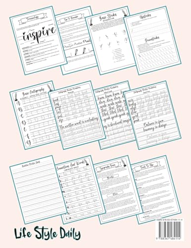 Calligraphy Workbook for Beginners: Simple