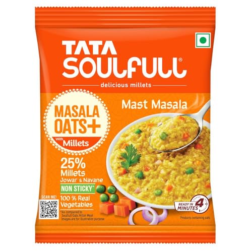 Tata Soulfull Masala Oats+, Mast