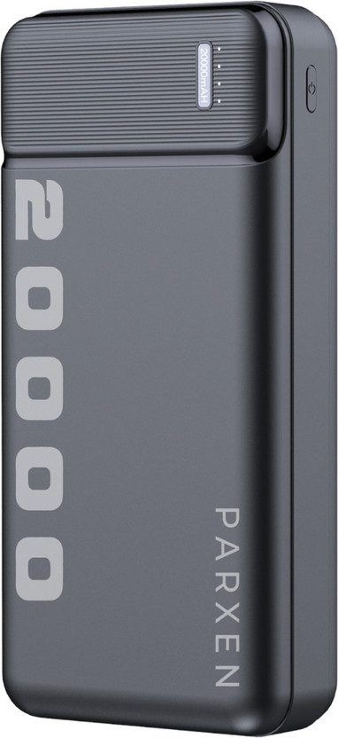 PARXEN 20000 mAh 22.5 W Power Bank (Black, Lithium Polymer, Fast ...more