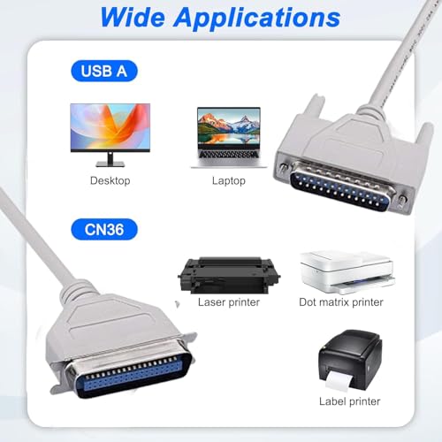 Madhabi 3M Parallel Printer Cable