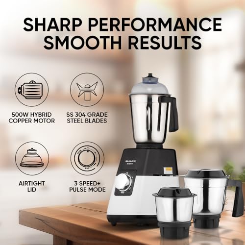Sharp 500W Mixer Grinder hybrid