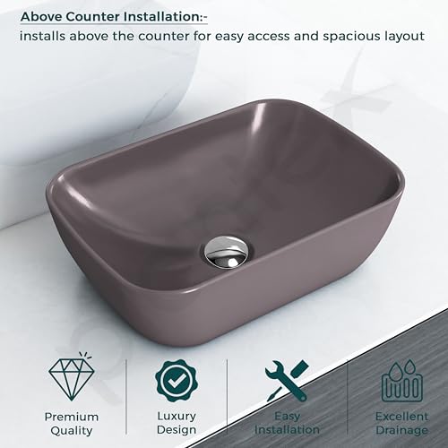 Plantex Basin for Bathroom/Ceramic Table