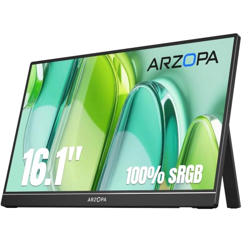 ARZOPA 16.1" Portable Monitor, 100%