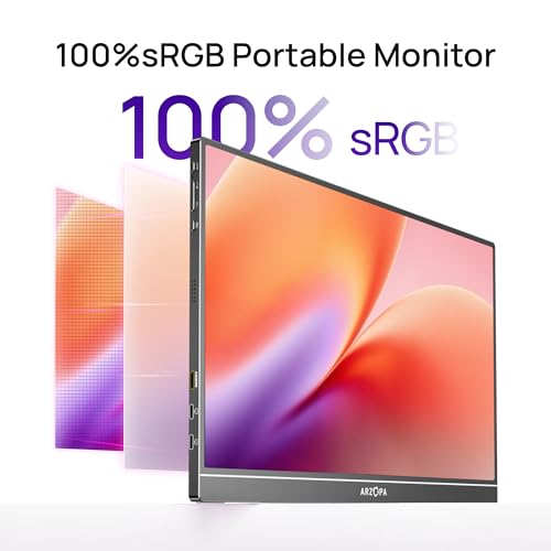 ARZOPA 16.1" Portable Monitor, 100%