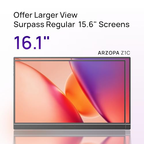 ARZOPA 16.1" Portable Monitor, 100%