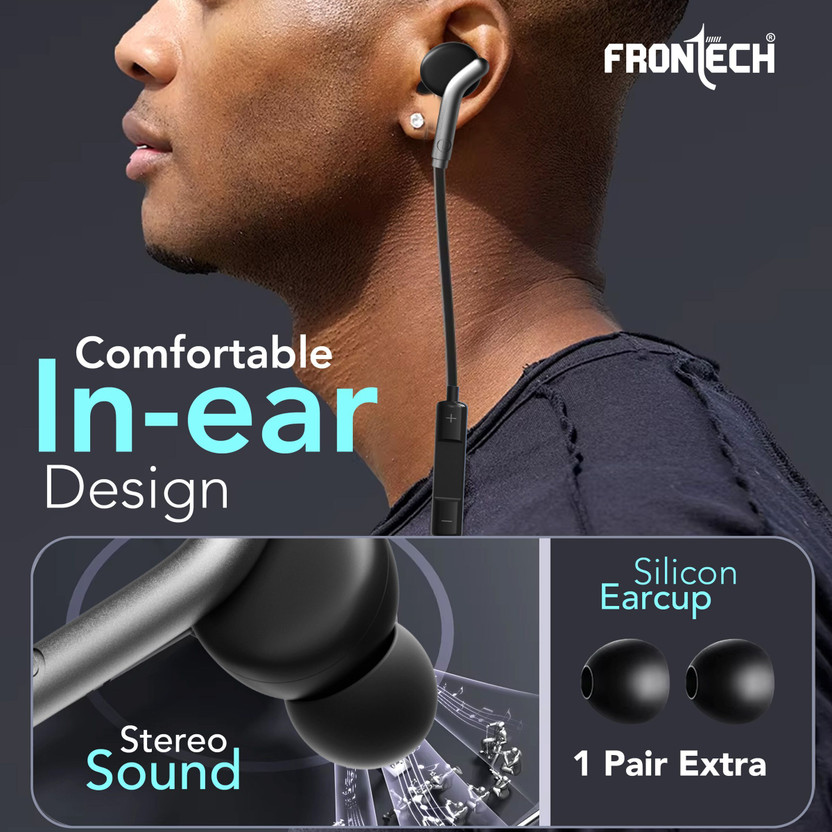 Frontech EF-0081BLK Earphone Deep Bass