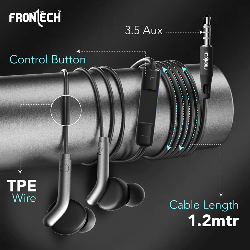 Frontech EF-0081BLK Earphone Deep Bass