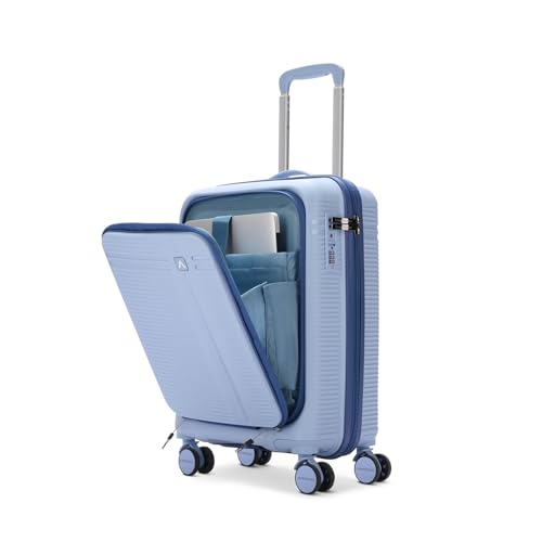 Aristocrat Solana Cabin Hard Case Trolley Bag with Laptop Compartment, Blue