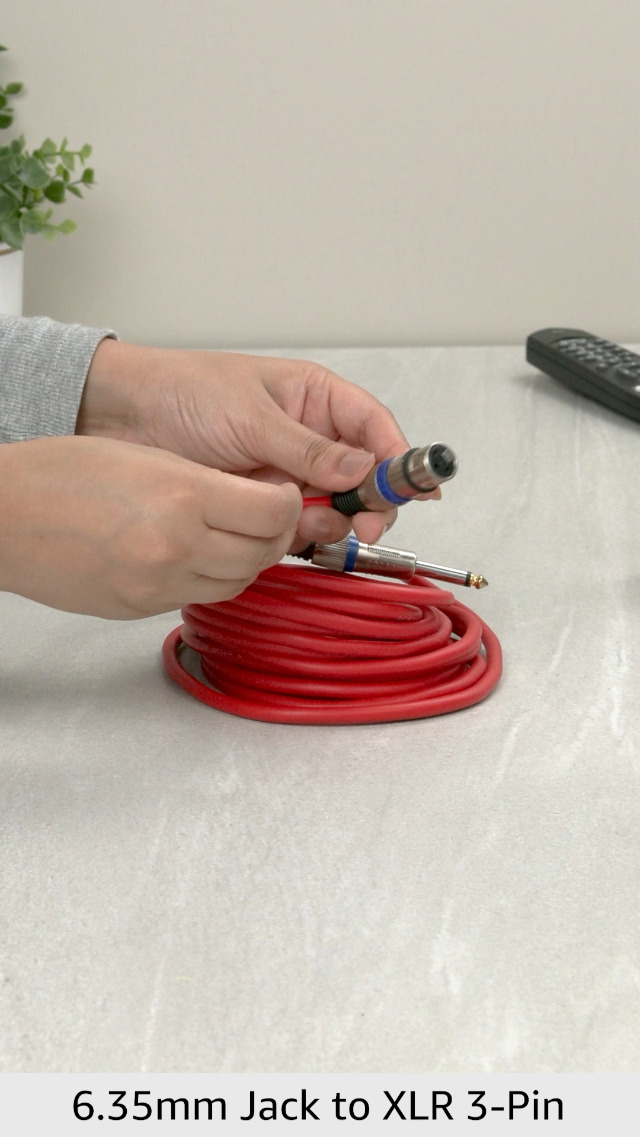 Mic Cable 6.35mm Jack Male