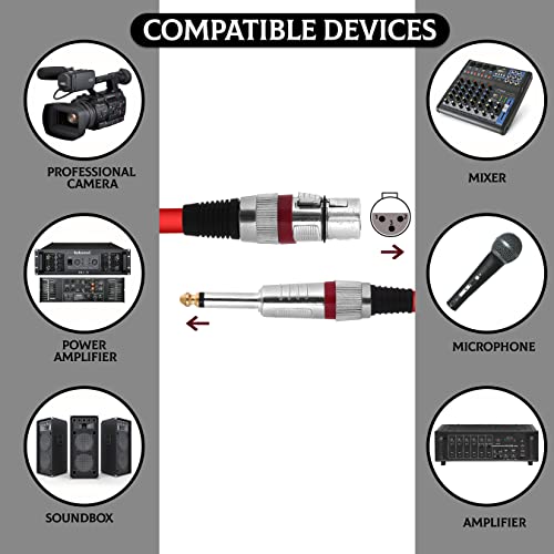 Mic Cable 6.35mm Jack Male