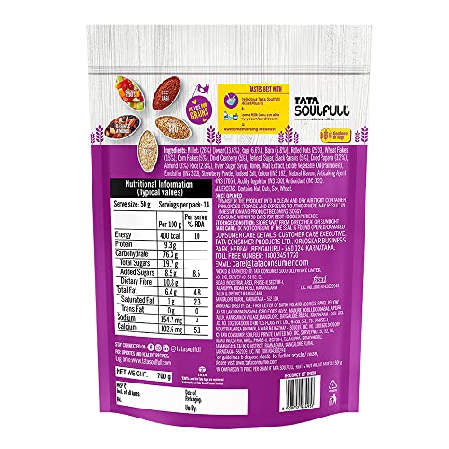 Tata Soulfull Millet Muesli, Fruit