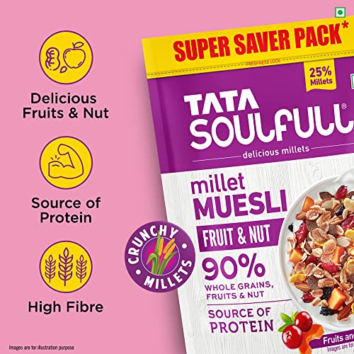 Tata Soulfull Millet Muesli, Fruit