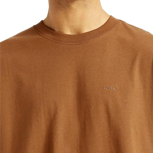 Levi's Men's Solid Loose Fit T-Shirt (A7900-0043_Brown - Image 3