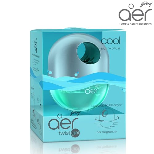 Godrej aer Twist, Car Air Freshener - Cool Surf Blue (45g) - Image 3
