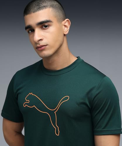 Puma Men Polyester Solid Regular Fit T-Shirt - Image 2