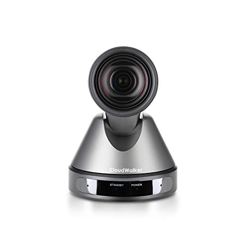 CloudWalker PTZ Full HD Professional Video Conferencing Webcam with Auto-framing | Ultra Wide-Angle View | PTZ 3000 (Black), (PTZ3000)